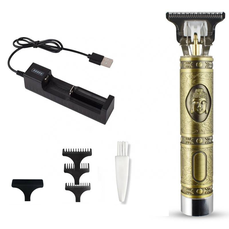 Professional Private Label Cordless Rechargeable Zero Gapped Trimmer Barber Hair Clipper For Men